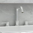 thumbnail image 3 of Widespread Bathroom Sink Faucet 8" - 2 Lever Handles & 360° Swivel Spout, 3 of 7