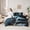 Blue Grey Black, variant on Castle Fairy Twin Safari Wolf Crow Rose Butterfly Bedding Set