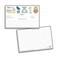 thumbnail image 1 of Home Kitchen Recipe Cards - 50 Double Sided Cards, 10x14 cm. Thick Card Stock, 1 of 5