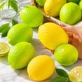 thumbnail image 6 of Heat Sensitive Color Changing Lemon Lime Squishy, Block Filled Crunchy Slow Rising Fidget Toy, Fruit Stress Squeeze Ball Gift for Adults Sensory Anxiety Relief（Color Random）, 6 of 8