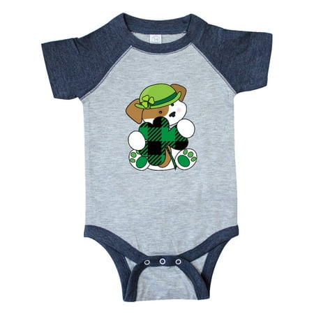 

Inktastic St Patricks Day Irish Buffalo Plaid Puppy Gift Baby Boy or Baby Girl Bodysuit