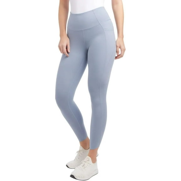 Danskin Ladies' High Rise Brushed Tight with Reflective dots | Blue (Nebula), X-Large