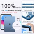 thumbnail image 2 of Getino Compatible with Apple iPad 10th/11th Generation A16 Case 11 inch Clear Back Cover with Pencil Holder, Blue, 2 of 7