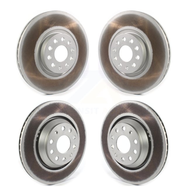 Genius Front Rear Coated Disc Brake Rotors Kit for Car Volkswagen Atlas Cross Sport KG-101299