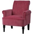 thumbnail image 6 of Canddidliike Modern Exquisite Armchair, High Back Upholstered Seat - Pink, 6 of 9