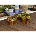 thumbnail image 2 of Kalmar Home Acacia Wood Four Individual 6-Inch Curved Salad Bowls, 2 of 3