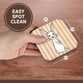 thumbnail image 7 of 3drose, White Baby Rabbit, Set of 4 Coasters - Soft, 7 of 7