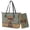Dachshund Dog Cowboy, variant on TSOVTHRID Owl Floral Print Purse and Wallet Set for Women Tote Handbag Tote Purse and Wallet Set Brown Shoulder Satchel Bags with Matching Purse for Working Shopping