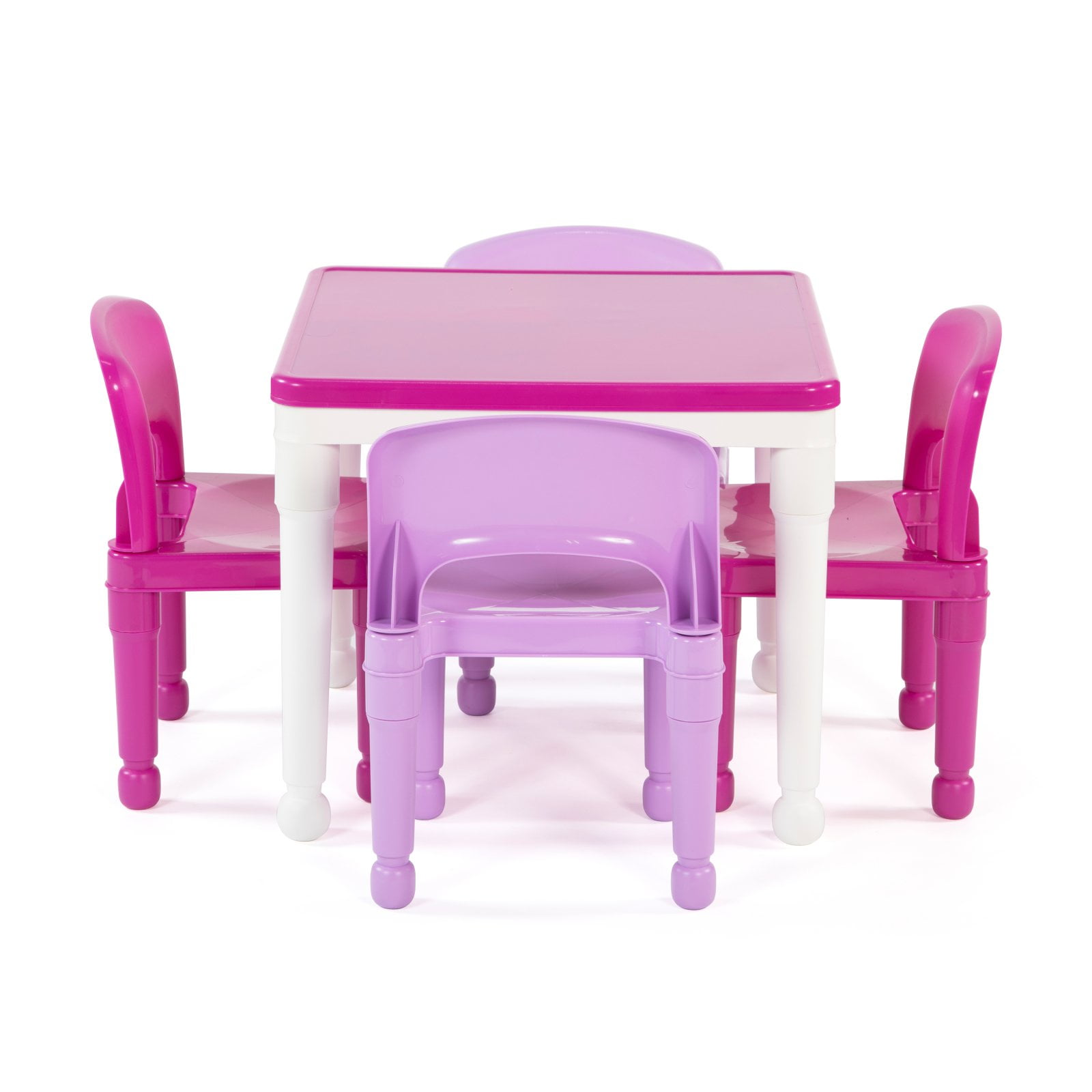 Humble Crew 2 in 1 Child Plastic Activity Table and 4 Chairs Set