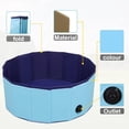 thumbnail image 4 of Dog Pool Foldable pet Pool Large Dog Swimming Pool pet Swimming Pool PVC Non-Slip Pool for All Kinds of Pets 63-12in, 4 of 7