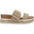 thumbnail image 2 of Mia Womens KENZY Faux Leather Slip On Slide Sandals, 2 of 5