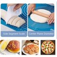 thumbnail image 4 of Alfombrillas grandes de silicona para hornear pasteles con medidas de 25 "X 18", alfombrilla antiadherente y antideslizante, herramientas y suministros para hacer pan, alfombrilla para amasar, Pi, 4 of 5