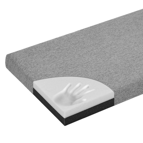 baibu 40 Inch Bench Cushion, Dual-Layer Design Memory Foam Indoor Outdoor Rectangle Bench Seat Cushion, Non-Slip Standard Size Re