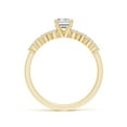 thumbnail image 2 of ANGARA Natural Diamond Graduated Engagement Ring in 14K Yellow Gold for Women (Size-6.5x4.5mm| Color-I-J| Clarity-I1-I2) | April Birthstone, Anniversary, Jewelry Gift for Women | Natural Diamond Ring, 2 of 9