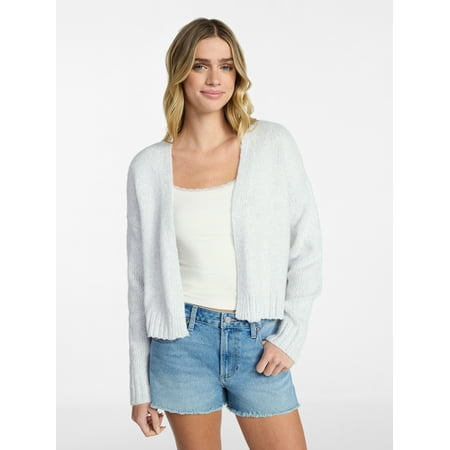 No Boundaries Cropped Cardigan, Women's & Women's Plus XXS-4X