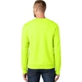 thumbnail image 2 of Men's High-Visibility Super-Soft Cotton/Poly Sweatshirt, 3XL Safety Green, 2 of 5
