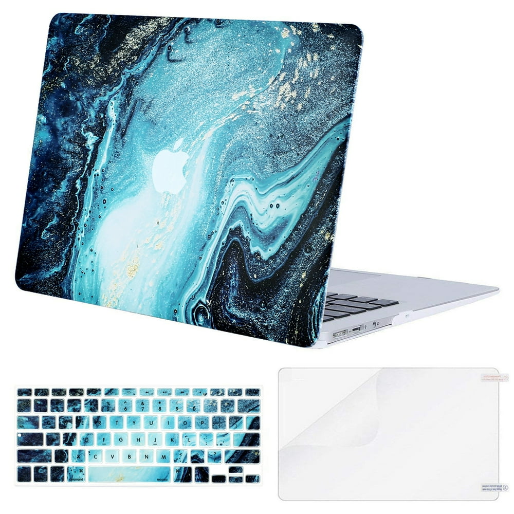 Mosiso Plastic Hard Case with Keyboard Cover with Screen Protector for