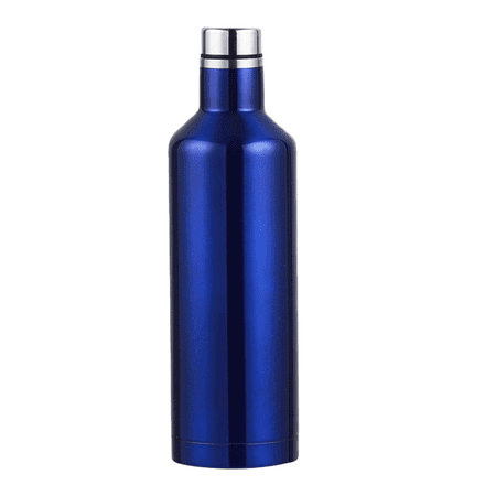 

Carbon Neutral Stainless Steel Metal Water Bottle & Vacuum Flask Insulated Drinks Bottles Double Walled Reusable Drink Flasks Leakproof Blue