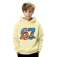 thumbnail image 4 of Hpapadks 67 Sweatshirt Kids Graphic Print Hooded Sweatshirt Casual Pullover Long Sleeves Athletic Jacket Girls Six Seven Sweatshirts, 4 of 6