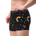 thumbnail image 2 of Yiaed Cartoon Pride Lgbt Print Men's Soft Cotton Boxer Shorts Breathable Boxers Underwear Moisture-Wicking Underwear Stretch Boxer Briefs for Man-Large, 2 of 5