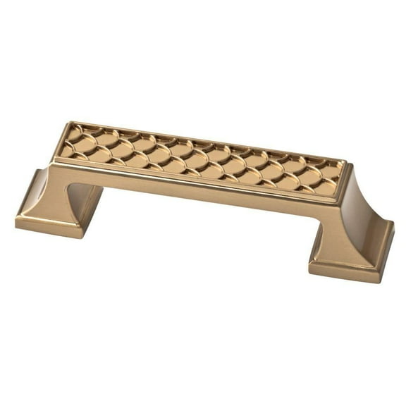 Liberty Scalloped 3 in. (76mm) Center-to-Center Champagne Bronze Drawer Pull v