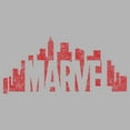 thumbnail image 2 of Men's Marvel Distressed Red Skyline Logo  Pull Over Hoodie, 2 of 4