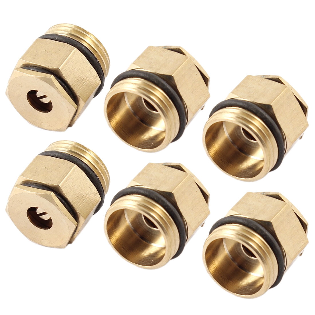 Rocker Arm Style Gold Tone Metal Lawn Sprayer Nozzle