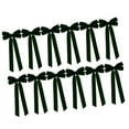 thumbnail image 3 of 12 lazos de terciopelo navideños versátiles para la puerta de entrada de la casa de campo y la escalera. Verde, 3 of 9