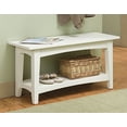 thumbnail image 5 of Shaker Cottage Bench with Open Shelf, Ivory, 5 of 5