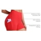 thumbnail image 4 of Shorts CRZ YOGA Butterluxe tiro alto 7.5 cm con bolsillos L Rojo, 4 of 5