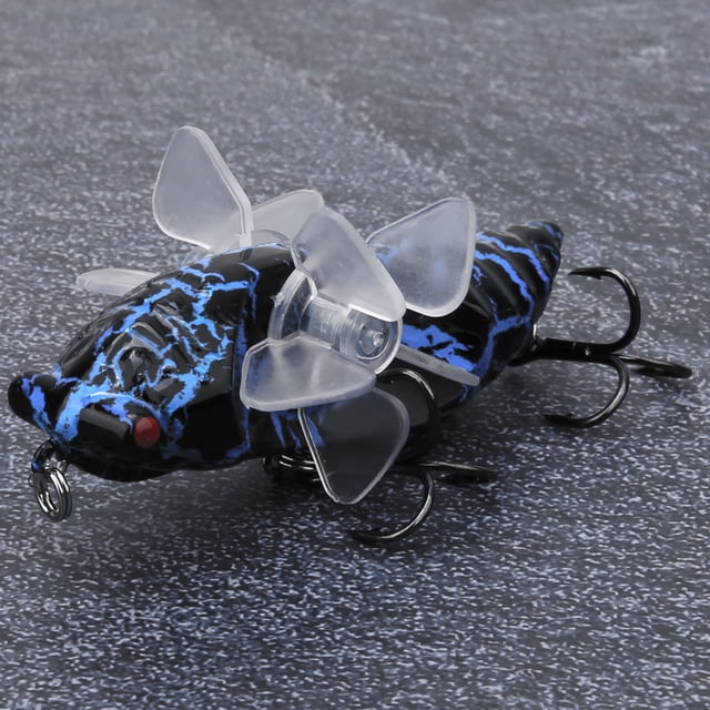 Leurres de Pêche Appâts Durs, Leurre de Poisson Dur en Forme de Cicada Bionique pour Bar Truite Doré Poisson-Chat Poisson Rouge