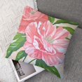 thumbnail image 7 of Plush Bed PillowcasesDecorative Beige Elegant Peony Rose Vintage Retro Pastoral Floral Extra Long Size Pillow Sham with Zipper, 7 of 7