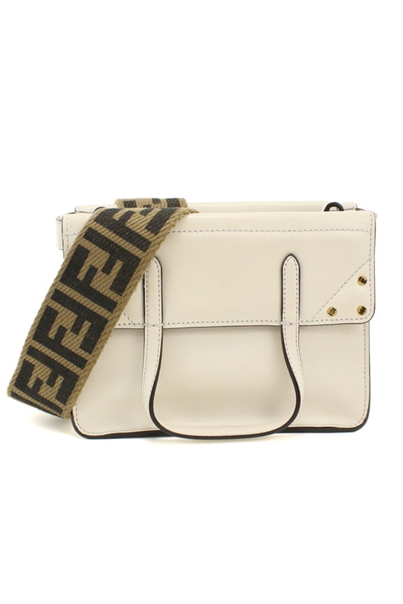 Pre-Owned FENDI Tote Bag 8BT306 2-Way Women's Ivory
