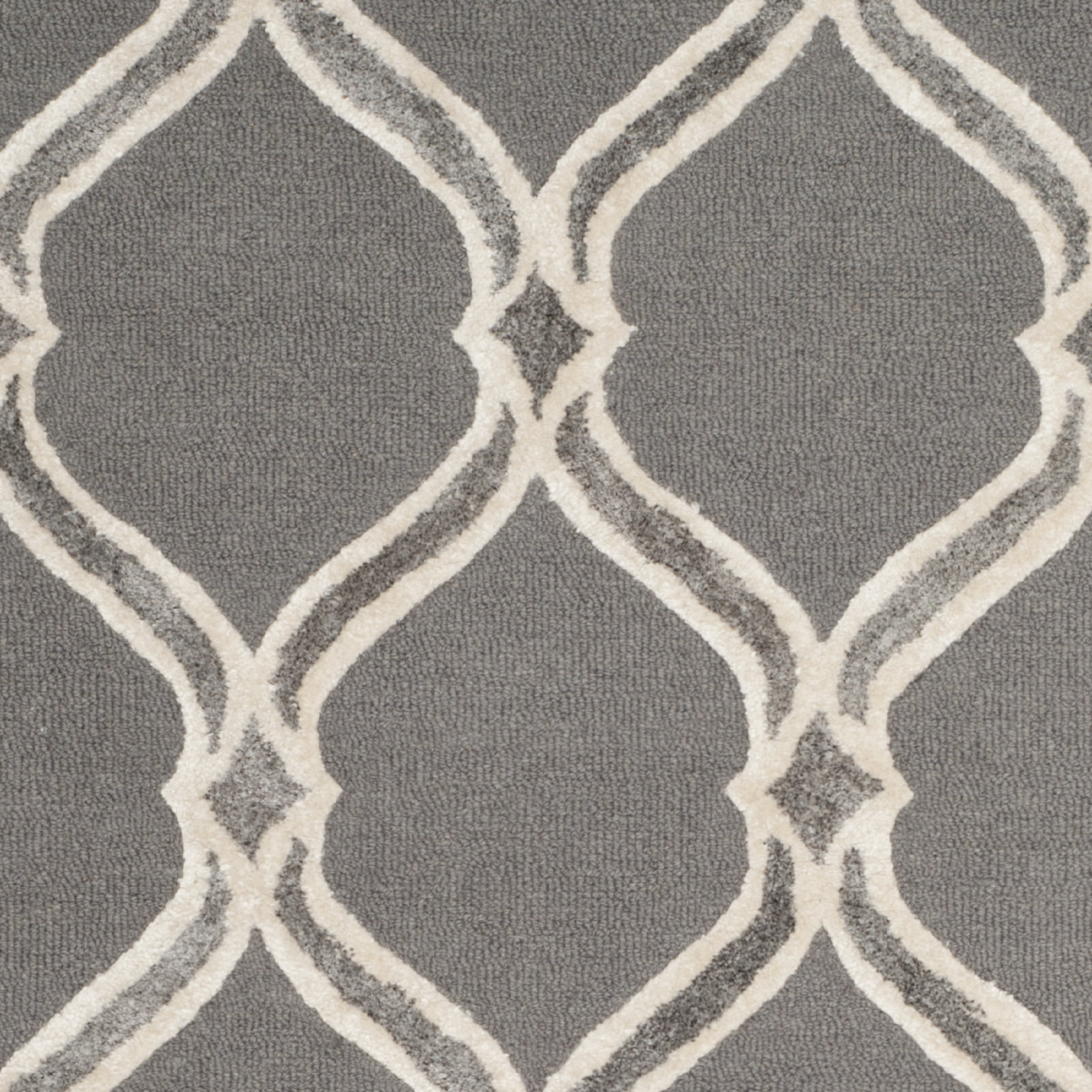 SAFAVIEH Manchester Layne Geometric Area Rug, Dark Grey/Ivory, 8' x 10'