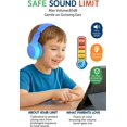 thumbnail image 2 of Faben Écouteurs pour Enfants avec Prise USB C, Limitation de Volume 85dB Protection Auditive Sécurisée, Bandeau Réglable, Écouteurs Sans Enchevêtrement pour École, Tablette, Voyage (Dégradé Bleu Vert), 2 of 4