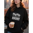thumbnail image 4 of Winter Holiday Christmas Hoodie for Men Women, Holiday Pullover Hooded Sweatshirt, Cozy Cotton Poly Blend, Funny Winter Xmas Gift Outfit, 4 of 5