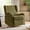 Moss, variant on Tina's Home Electric Power Glider Swivel Nursery Recliner Chair Wingback with USB, Waterproof Stain-resistant for Baby Feeding & Living Room Ivory