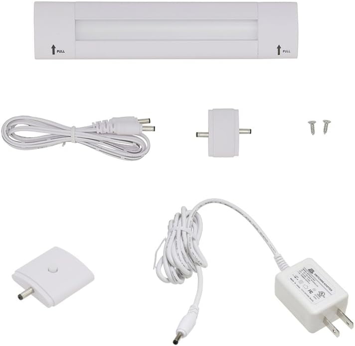Lightkiwi X4005 Lilium 6 Inch Warm White Modular LED Under Cabinet Lighting - Basic Kit (1 Panel)