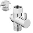 thumbnail image 4 of 3-way G1/2 Shower Diverter T-adapter Converter Chrome for Shower Head, 4 of 13