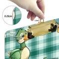 thumbnail image 4 of Plastic Clipboard Acrylic Hanging Clip Board with silver Low Profile Office School Supplies 12.5x9 Cute Ducks on Plaid, 4 of 9