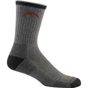 Darn Tough Vermont Merino Wool Coolmax Micro Crew Cushion Sock - Men's Gray/Black Large