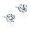 thumbnail image 2 of Pompeii .25 - 1.50 Carat (ctw) Diamond Studs in 14k White Gold Lab Grown (F,VS), 2 of 3