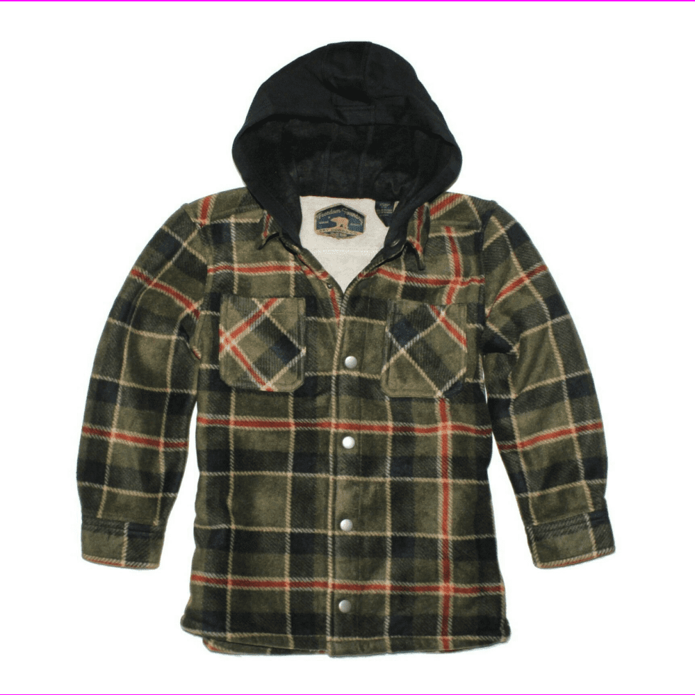 freedom foundry men's plaid fleece jackets super plush sherpa lined jacket shirt