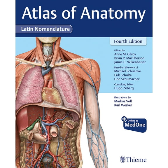 Atlas of Anatomy, Latin Nomenclature, (Hardcover)