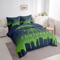 thumbnail image 3 of jejeloiu American Rugby Game 7 Pieces Bedding Comforter Set,Boys Ball Game Full Bedding Set For Football Lover Reversible, 3 of 8