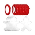 thumbnail image 2 of 10x adornos colgantes para decoración de de Navidad, letrero en blanco con cuerdas colgantes, práctica decoración navideña colgante para comedor F Macarena Decoraciones colgantes, 2 of 7