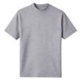thumbnail image 5 of Men's T Shirt Short Sleeved Roll Neck Shirt Summer Basic Shirt Roll Neck Undershirt Athletic Gym Running Lightweight Performance Tee Top XXXXL Light Gray Men's Short Sleeved T Shirt, 5 of 5