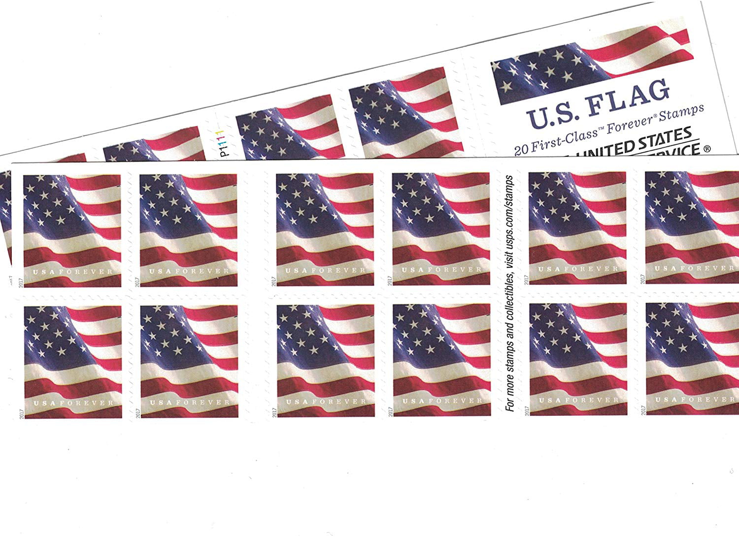What is the price of a book of stamps 2018 Us Flag Forever Stamps 40 Stamps Two Books Of 20 U S Flag Usps Forever Stamps 2016 2017 Or 2018 Release By Usps Walmart Com Walmart Com