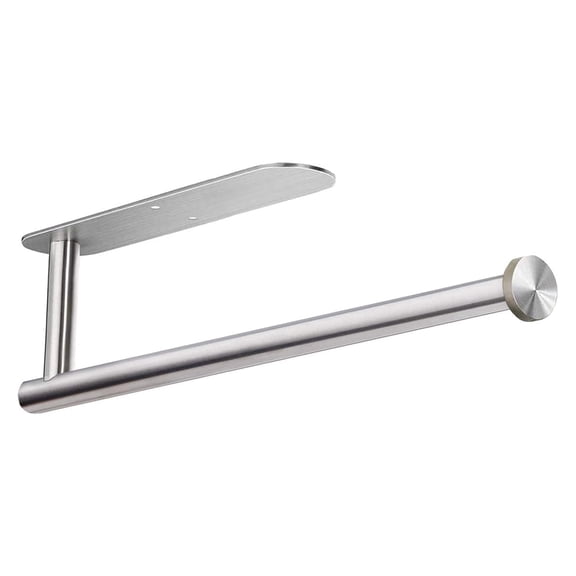 Paper Towel Holder – Self-Adhesive or Drill-Mounted, Wall Mounted or Under Cabinet, Perfect for Kitchen Organization and Storage, Silver