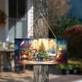 thumbnail image 3 of Merry Christmas Australian Cattle Dog Santa Hat Xmas Tree Winter Holiday Landscape Wood Sign Heeler Lover Gifts Hanging Wall Home Decor - 01013, 3 of 5